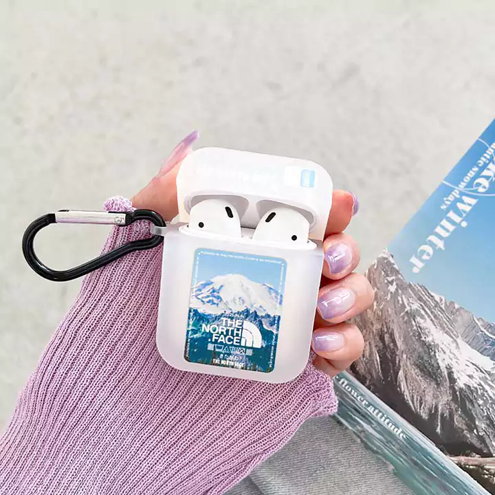 The North Face logo & snow mountain AirPods case