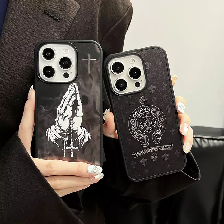chrome hearts magnetic mirror praying hands iphone case