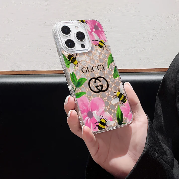 Gucci - inspired feather - gauze pattern bee iPhone case