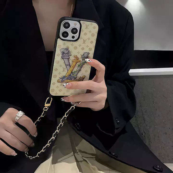 YSL Pink Panther cartoon iPhone case