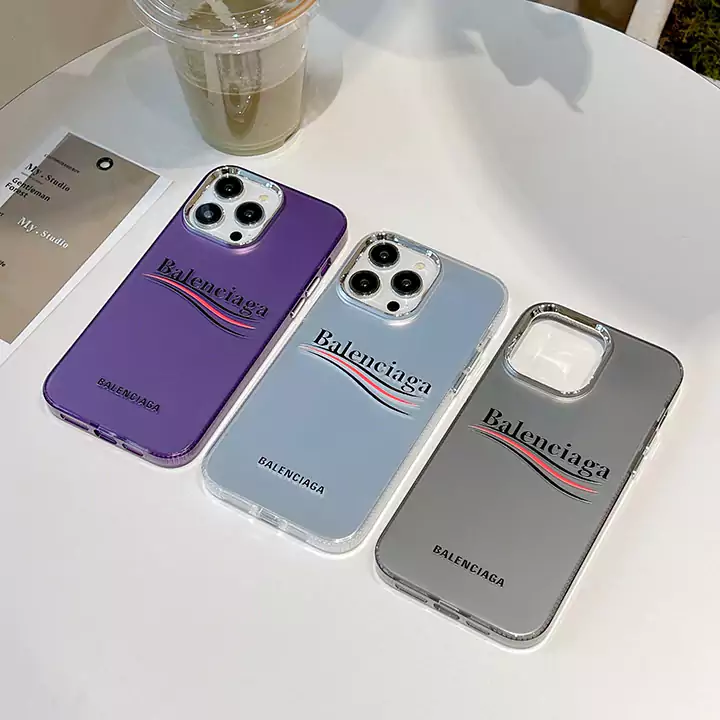 balenciaga multi-color semi-transparent iphone 16/16pro/pro max case