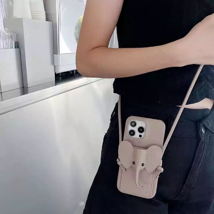 loewe elephant trunk cardholder crossbody iphone 16/16pro/pro max case