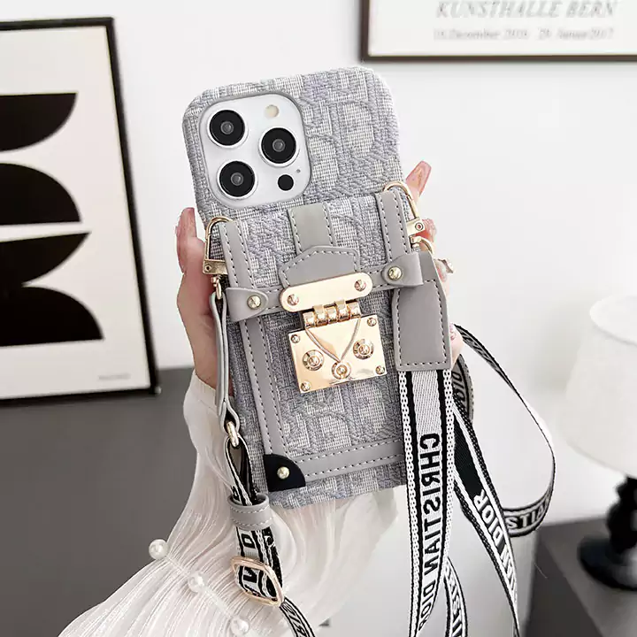 dior crossbody lock card holder fabric iphone 16/16pro/pro max case
