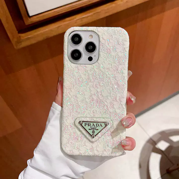 prada glitter lace trim iphone 16/16pro/pro max case
