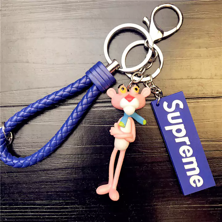 Supreme Pink Panther doll keychain