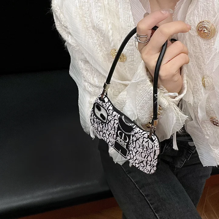  dior print handbag iphone 14/14pro case