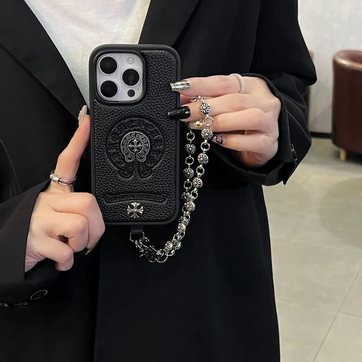  chrome hearts iphone 15/15pro case