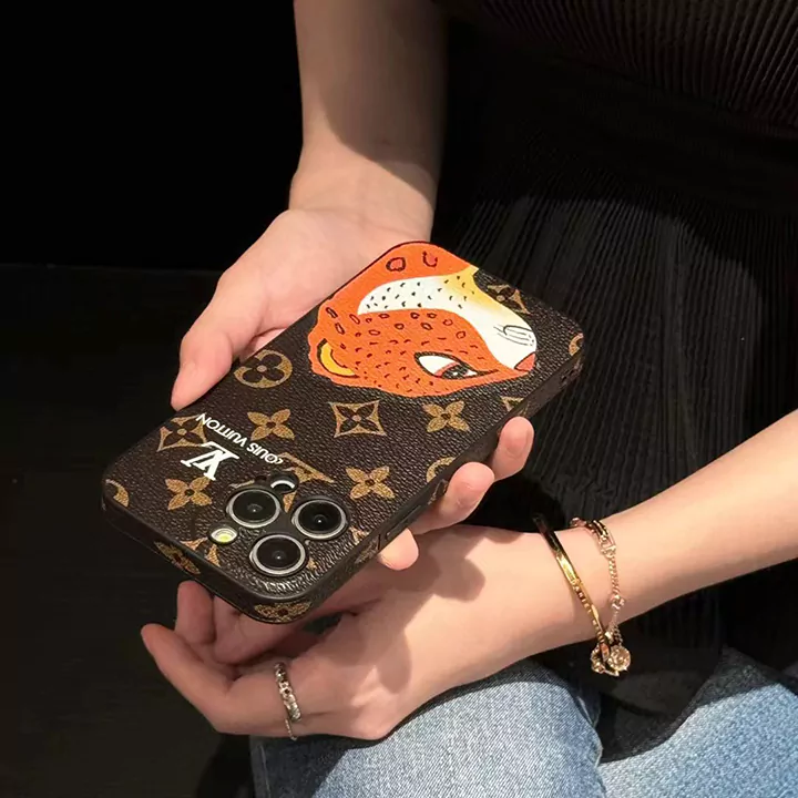 louis vuitton leather animal series iphone case