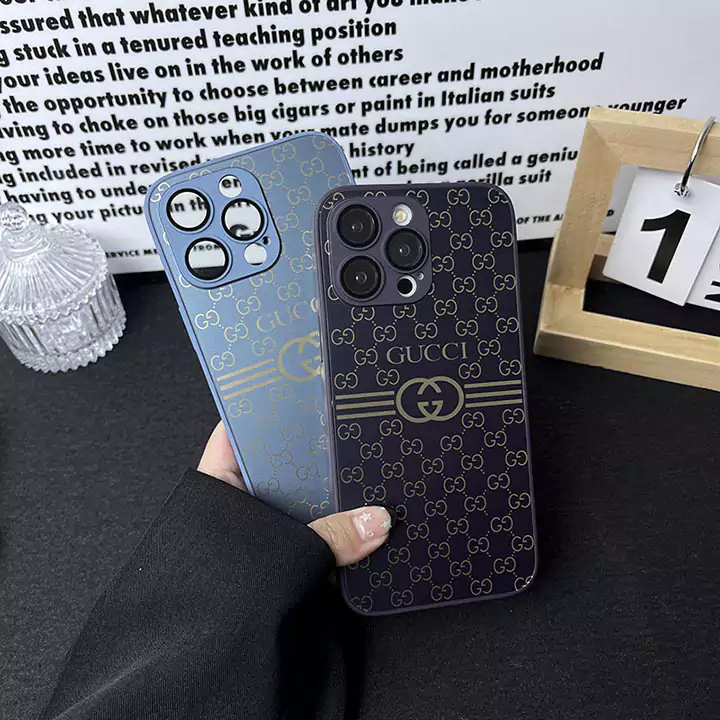 gucci gold-plated matte glass iphone 16/16pro/pro max case