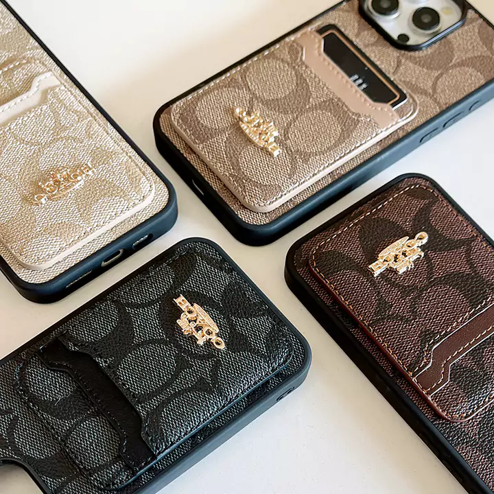 coach monogram card holder iphone case