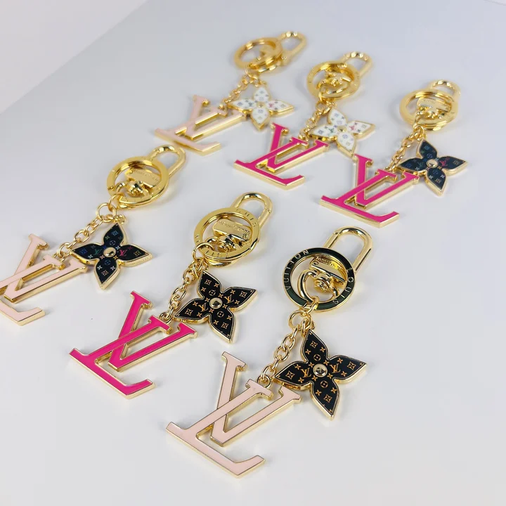 Louis Vuitton tricolor monogram keychain