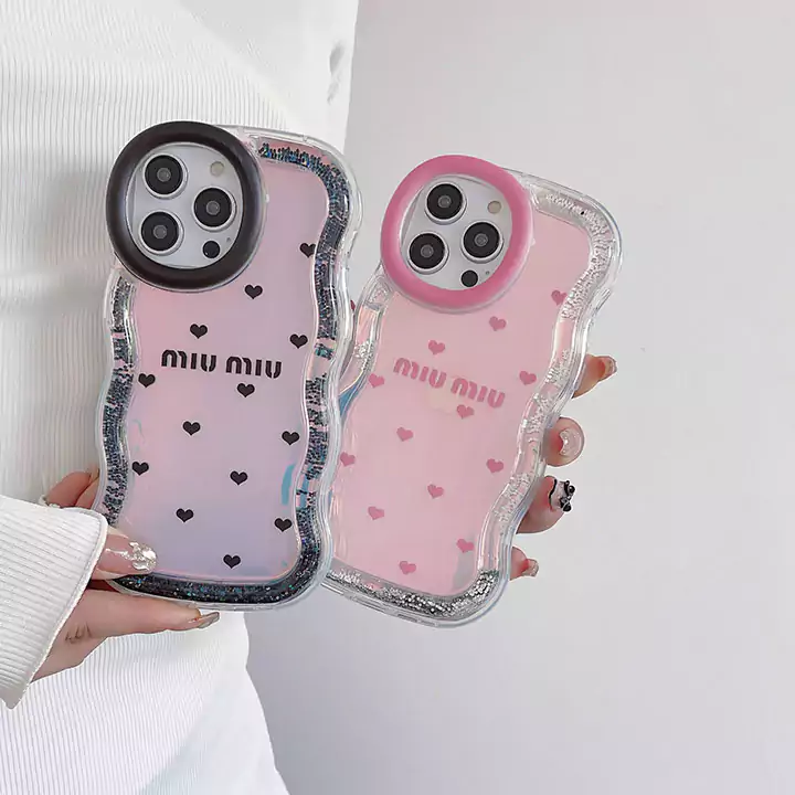 miumiu holographic gradient glitter iphone 16/16pro/pro max case