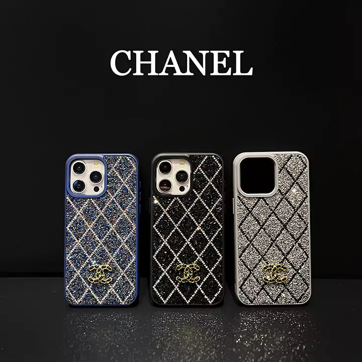 chanel bling quilted diamond iphone case