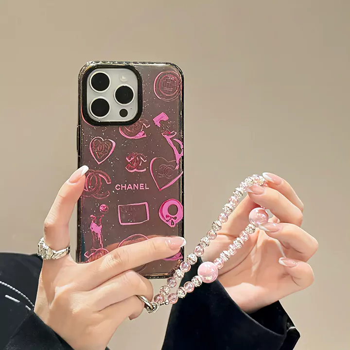 chanel glitter laser iphone case