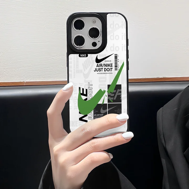 Nike - inspired white - base broken swoosh iPhone case