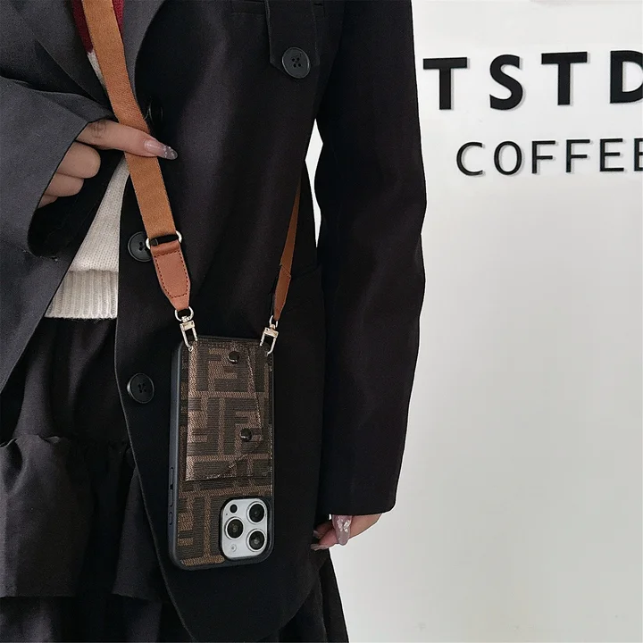 fendi cross - body card - holder iphone case