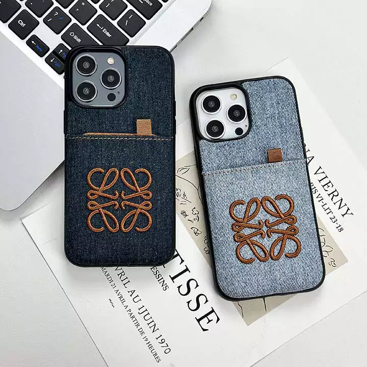 loewe denim card slot iphone 16/16pro/pro max case