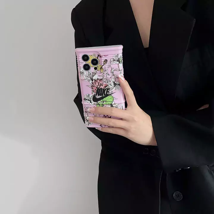 nike pink floral iphone 16/16pro/pro max case