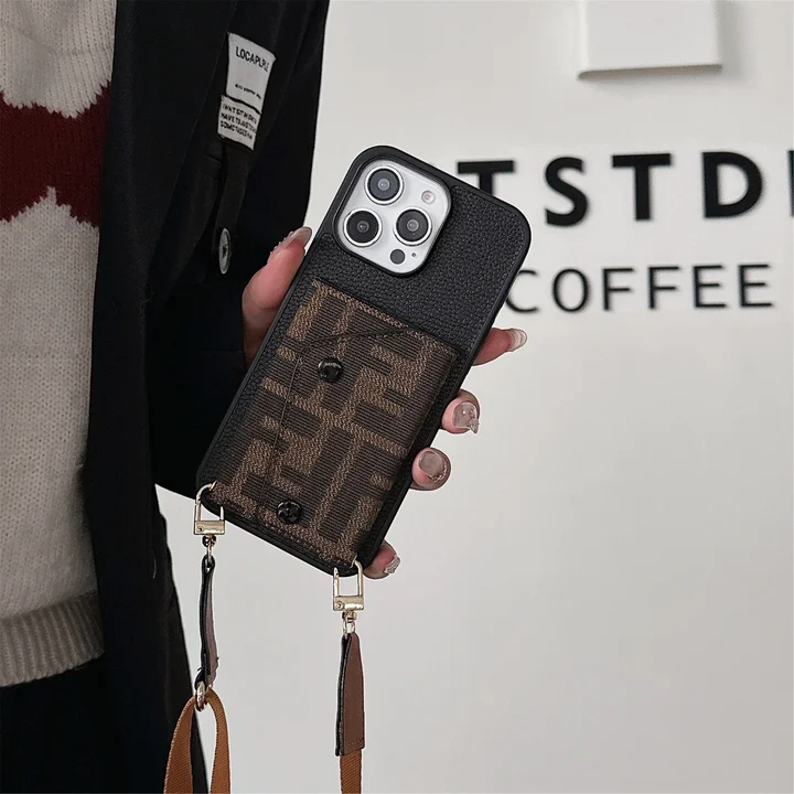 fendi cross - body card - holder iphone case