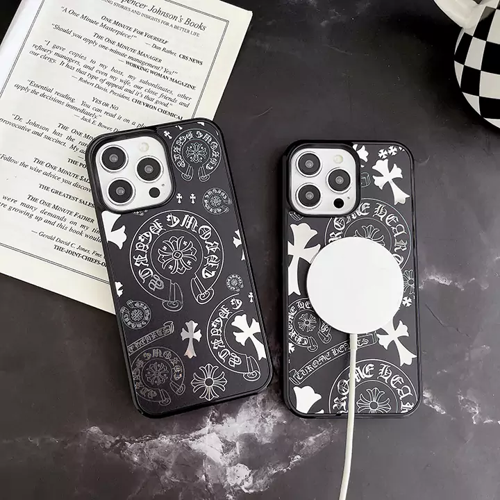 chrome hearts gothic motif magsafe - compatible iphone case