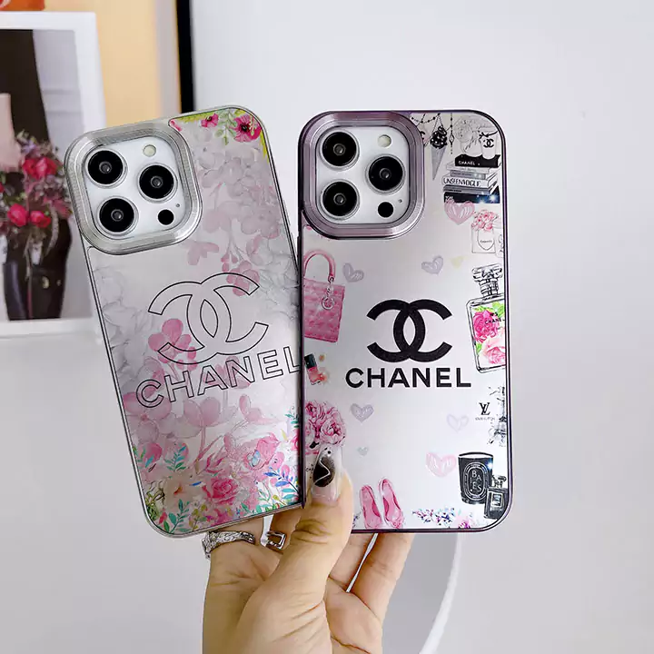 chanel perfume bottle flower pattern iphone case