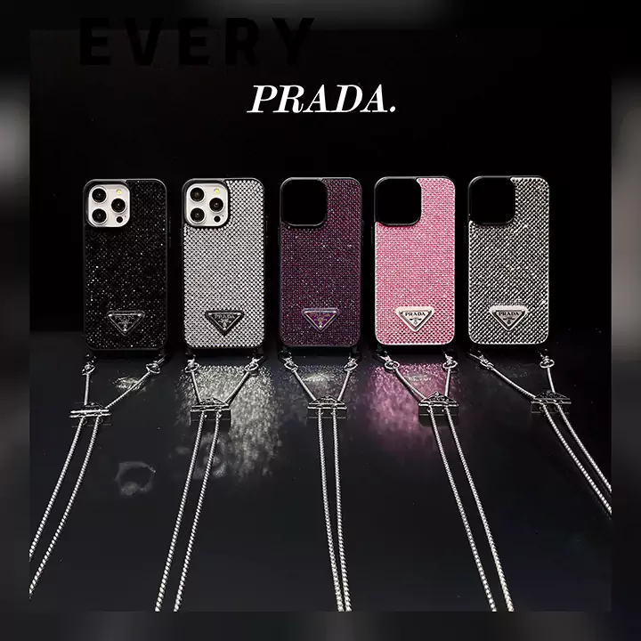 prada all - over rhinestone crossbody iphone case