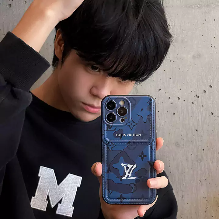 Louis Vuitton blue white watercolor iPhone case
