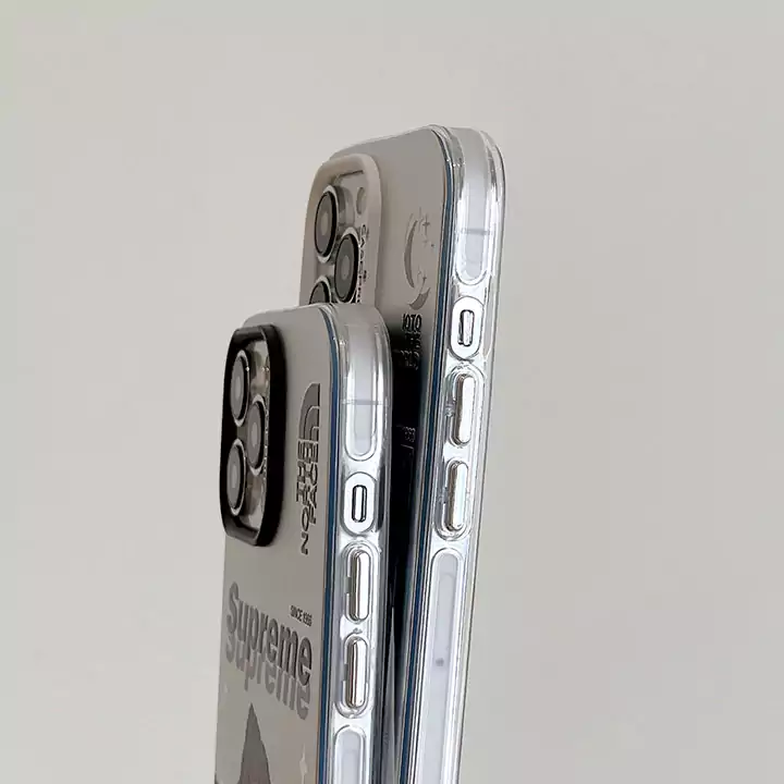supreme the north face mountain snow electroplated silver iphone 16/16pro/pro max case