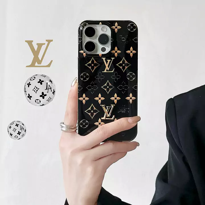 LV monogram with metal elements iPhone case