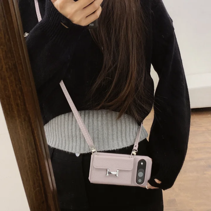  hermes card - slot crossbody iphone 14/14pro case