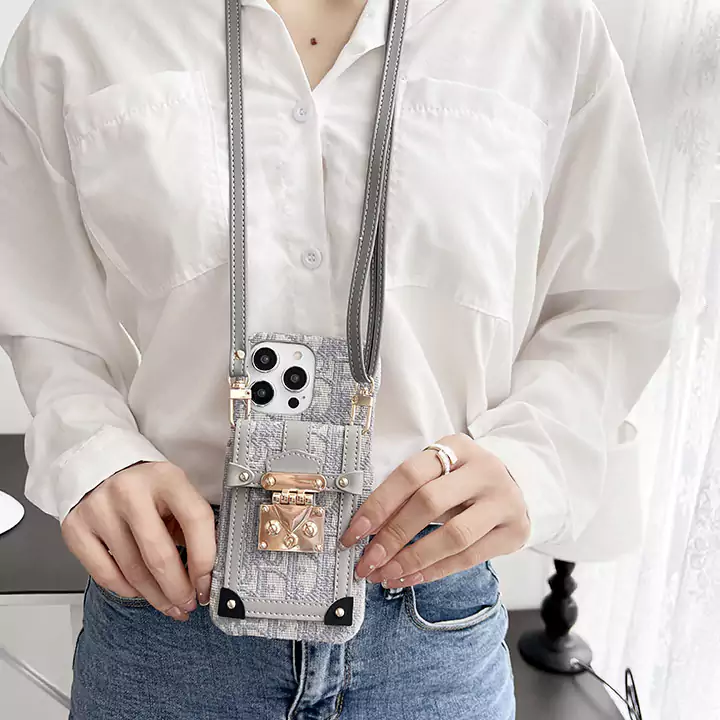 dior crossbody lock card holder fabric iphone 16/16pro/pro max case