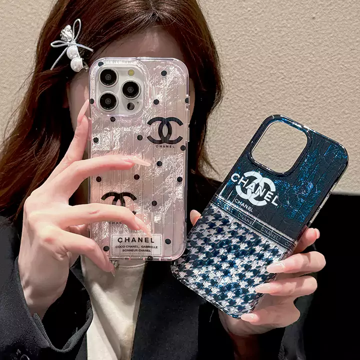 chanel transparent patterned iphone case