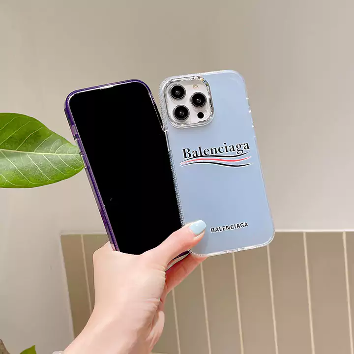balenciaga multi-color semi-transparent iphone 16/16pro/pro max case