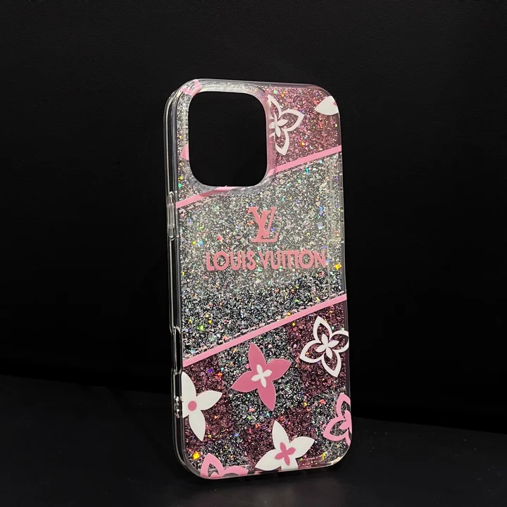  LV pink checkered phone case