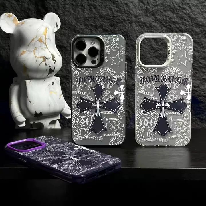 chrome hearts all - over pattern iphone case
