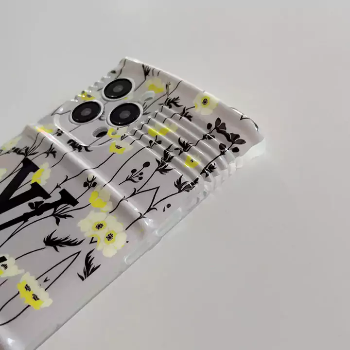 louis vuitton floral grey iphone 16/16pro/pro max case