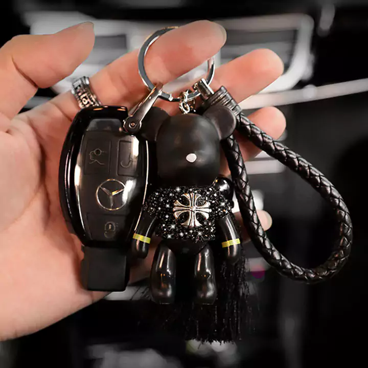 Chrome Hearts aggressive bear keychain