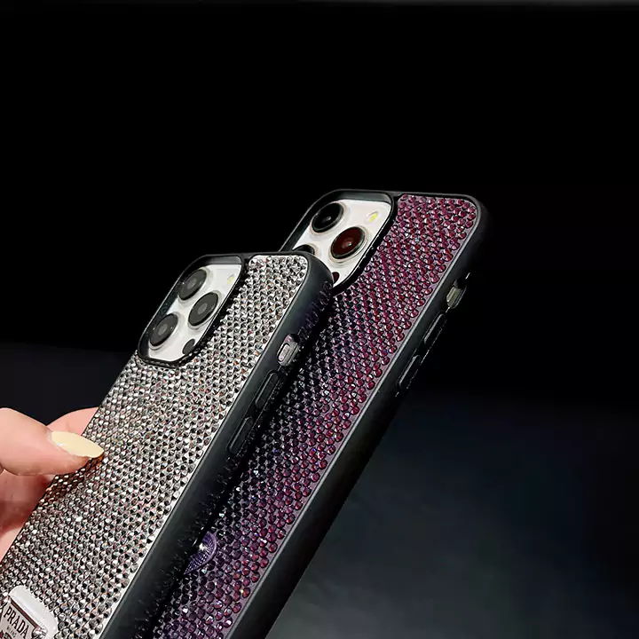 prada all - over rhinestone crossbody iphone case