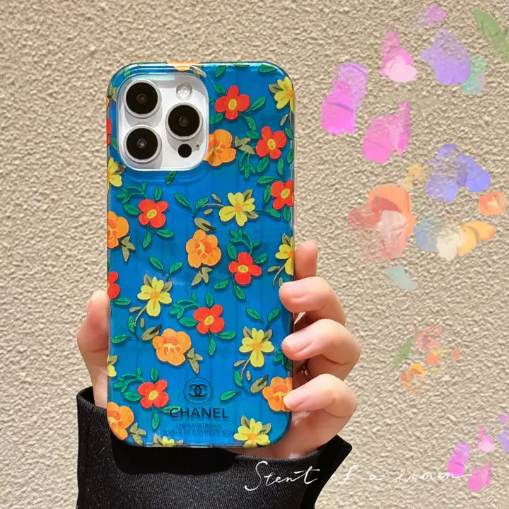 chanel blue - base broken - flower iphone case