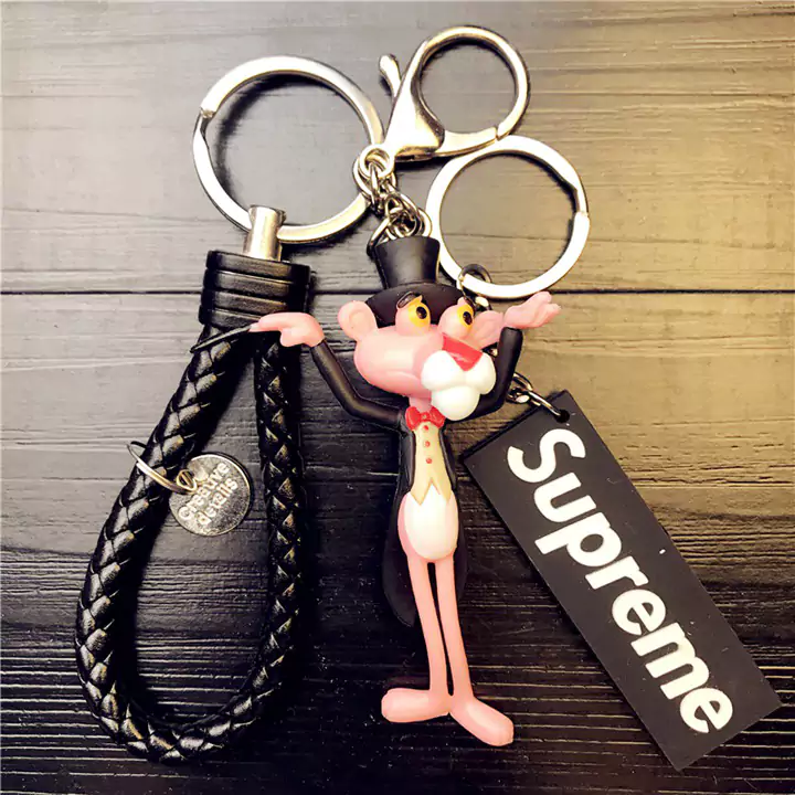 Supreme Pink Panther doll keychain