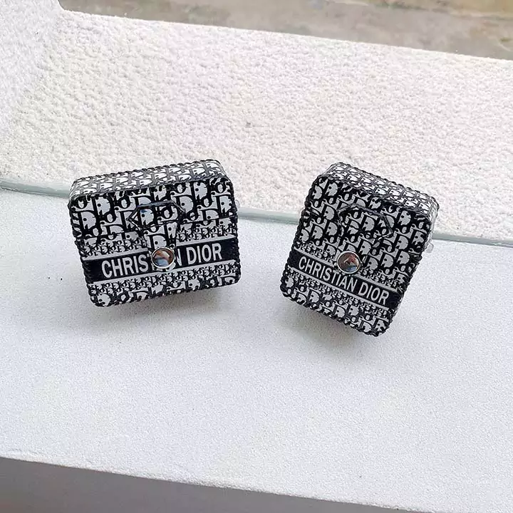 Dior - inspired black letter - logo AirPods case