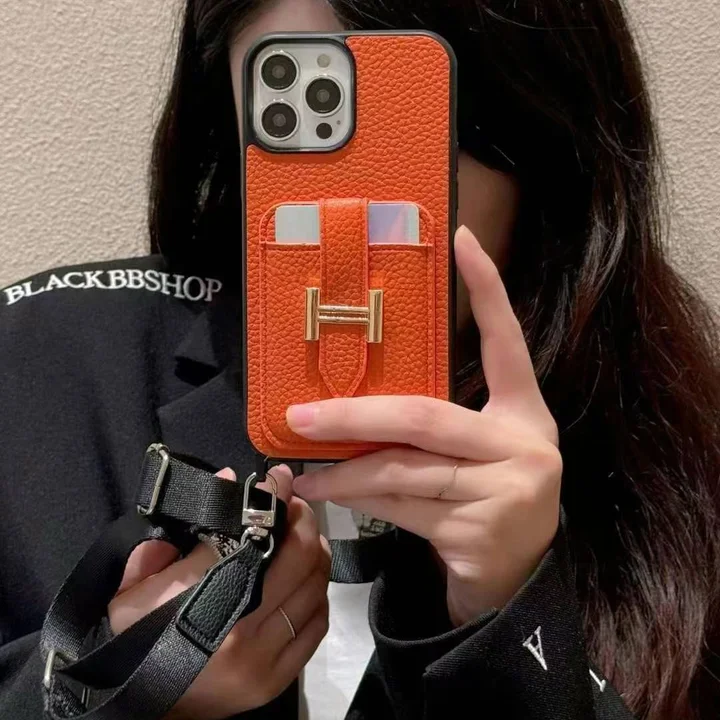  hermes card holder crossbody iphone 16/16pro case
