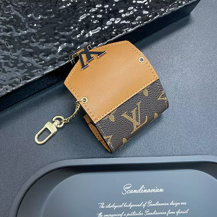  patchwork genuine leather AirPods case