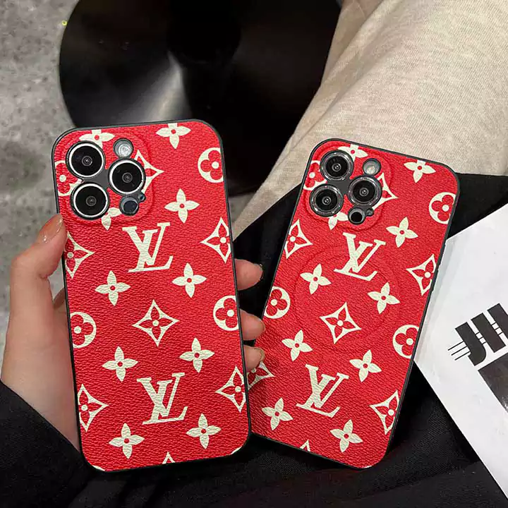 louis vuitton classic red monogram magnetic single iphone case