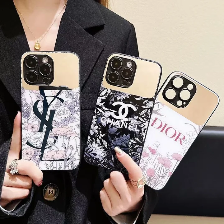 floral patterned ysl chanel dior iphone case