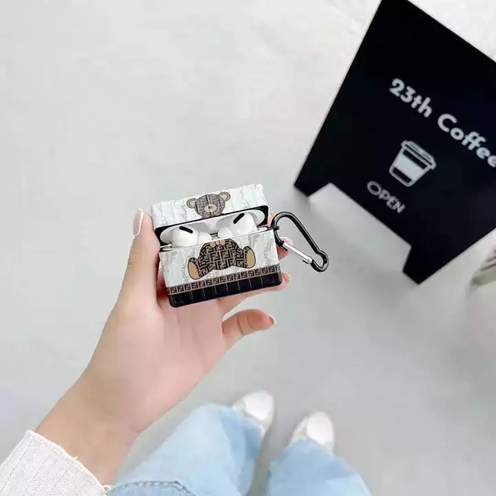 Fendi Fendi bear pattern AirPods case