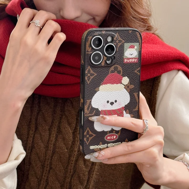 louis vuitton christmas puppy monogram iphone case