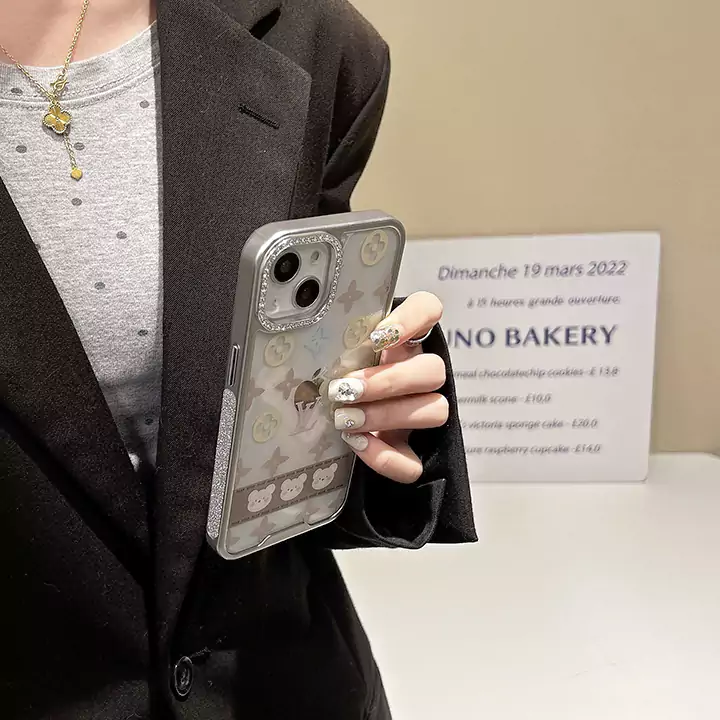 louis vuitton crystal - embellished transparent iphone case