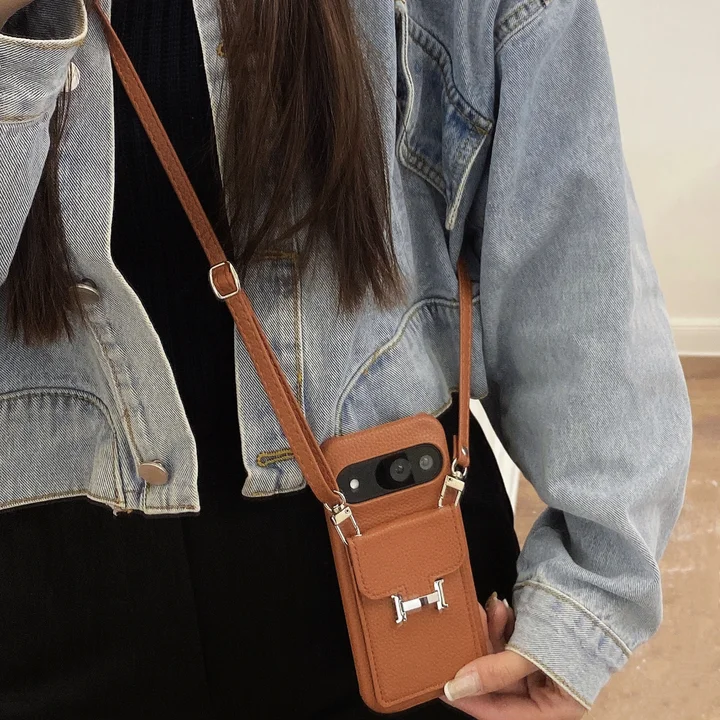  hermes card - slot crossbody iphone 13/13pro case
