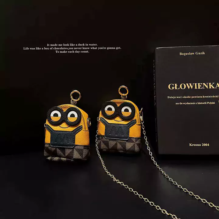Louis Vuitton - inspired minion - style crossbody coin - purse - look AirPods case